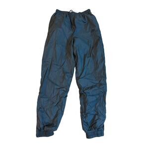 Womens Medium Vintage Nike Windbreaker Pants Jogger Black‎ EUC